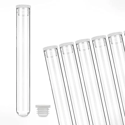Afbeelding van Tuuters Reageerbuizen van laboratoriumglas, met sluitlamel, voor levensmiddelen, geurdicht, 160 x Ø 16 mm, 25 stuks