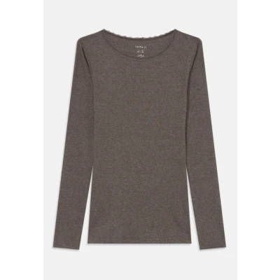 Afbeelding van NAME IT MINI longsleeve rib gebreid donkerbruin