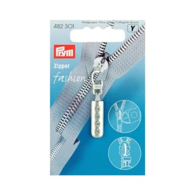 Afbeelding van Prym Hersluitbare Ritstrekker Fashion Zippers Ritsenschuiver strass 482 301