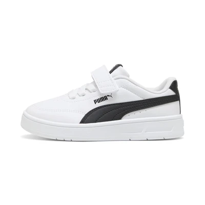 Afbeelding van Court Classic Clean sneakers, Zwart/Wit, Maat 32,5 PUMA