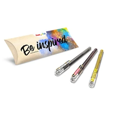 Afbeelding van Pentel K110 Hybrid Dual Metallic Effect, dubbele kleur, set van 3 stuks, verschillende kleuren