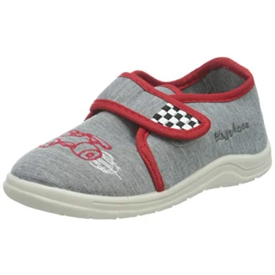 Afbeelding van Playshoes Babyschoenen Race auto Junior Textiel Grijs Maat 20/21