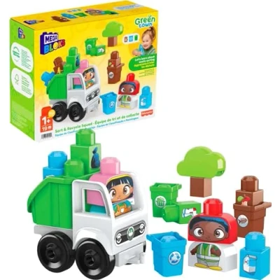 Afbeelding van MEGA Bloks Green Town Sort &amp; Recycle Squad 18 grote bouwstenen