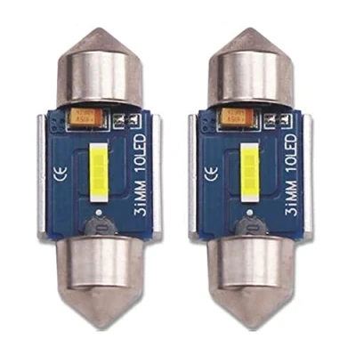 Afbeelding van Eseastar 31MM Festoen LED lampen 12V 24V C5W DE3175 3175 6428 6430 DE3021 DE3022 DE3023 Canbus Foutloos voor Auto Interieur Kofferbak Licht en meer, 6000K Wit