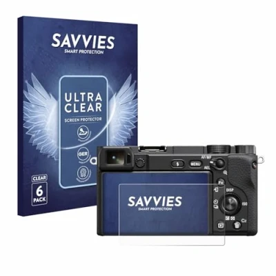 Afbeelding van Savvies (6 Stuks) Schermbeschermer voor Sony Alpha 6400 Screen Protector Ultra Transparant
