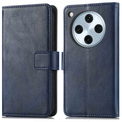 Afbeelding van Oppo Find X8 Pro Hoesje Kunstleder imoshion Bookcase Donkerblauw Telefoonhoesje