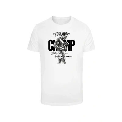 Afbeelding van Mister Tee THE Greatest Tshirt print, Heren, Maat: Small, White