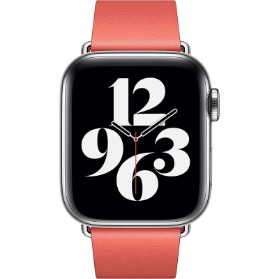 Afbeelding van Apple Watch bandje Origineel Echt leder Roze Geschikt voor Series 1 9 / SE