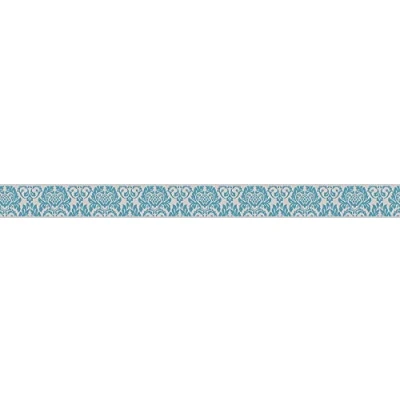Afbeelding van BAROK ORNAMENTEN BEHANGRAND Zelfklevend grijs turquoise A.S. Création Only Borders 11