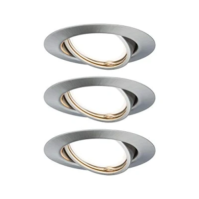 Afbeelding van Paulmann 93425 Inbouwlamp Set van 3 stuks IJzer (geborsteld)