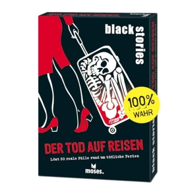 Afbeelding van black stories Der Tod auf Reisen: Löst 50 reale Fälle rund um tödliche Ferien
