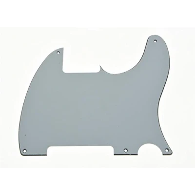 Afbeelding van KAISH 5 Hole Tele Lege Gitaar Slagplaat Pick Guard Scratch Plaat Voor Telecaster Esquire Wit 3 Ply