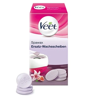 Afbeelding van Veet Spawax Warmwaxschijven voor wax langdurige ontharing met warme was 1 x 6 waxschijven