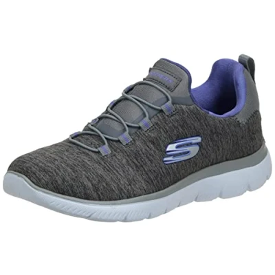 Afbeelding van Skechers Summits quick Getaway dames sneaker, grijs, 38 EU