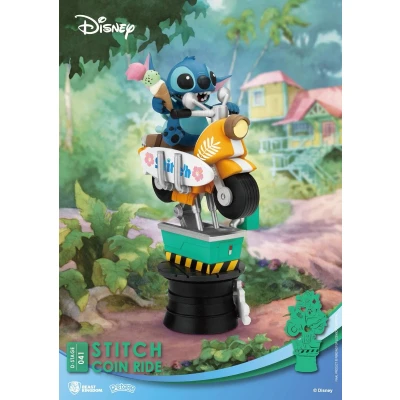 Afbeelding van Disney D Stage PVC Diorama Stitch Coin Ride 16 cm
