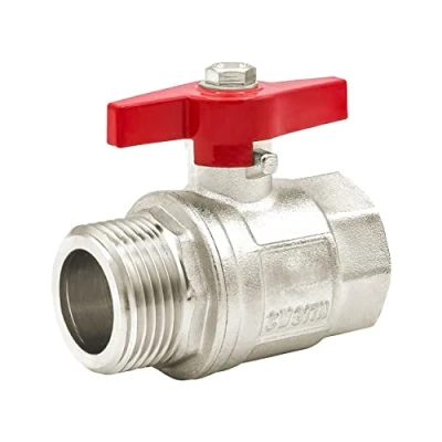 Afbeelding van VARIOSAN Kogelkraan 13545, 1 inch IG/AG, DN25, messing, volledige doorgang, vleugelschroef
