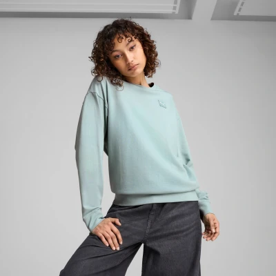 Afbeelding van Puma Bequemer Crewneck Sweater, Dames, Maat: XL, Modern mint