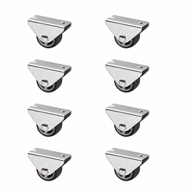 Afbeelding van SOTECH Set van 8 Kastwielen PASSAU (Ø 25 mm, voor onderbouwmontage, donkergrijs) Bokwiel, stil en vloervriendelijk, Ideaal bedkasten vloerlades