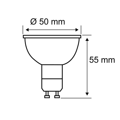 Afbeelding van Paulmann 28972 LED lamp Energielabel F (A G) GU10 Reflector 4.3 W = 30 Goud (Ø x h) 50 mm 55 1 stuk(s)