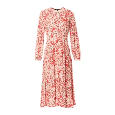 Afbeelding van Comma Jurk Allover Print Rood/dessin 44