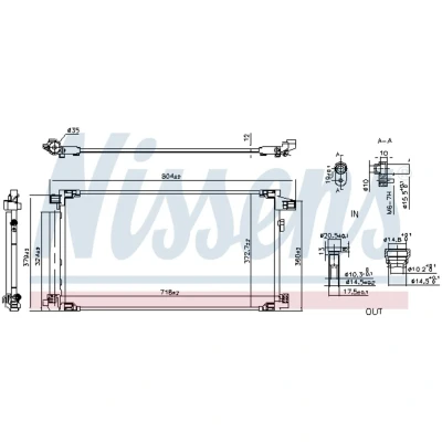 Afbeelding van Nissens Airco condensor 941190