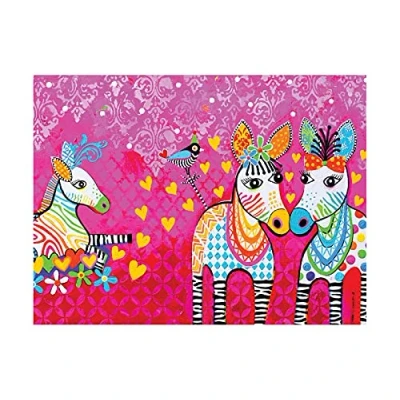 Afbeelding van Maxwell &amp; Williams Love Hearts Theedoek met Dierenprint in Zigzagmotief, 100% Katoenen Keukendoek, Roze, 50 x 70 Centimeter