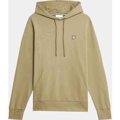 Afbeelding van Lyle &amp; Scott heren Hoodie met logoborduring in de kleur Lindegroen, maat: L