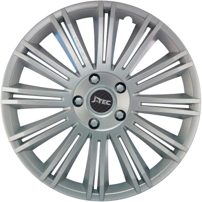 Afbeelding van J Tec 4 Delige Wieldoppenset Discovery 13 inch zilver