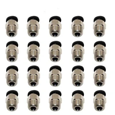Afbeelding van 3Dman PC4 M10 mannelijke rechte pneumatische PTFE buis Push in snelpassende connector voor E3D V6 Bowden Extruder 3D printeronderdelen over lange afstand 20 stuks
