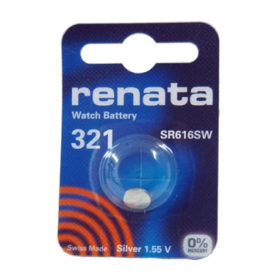 Afbeelding van Renata SR616SW Horloge Batterij 321, Zilver 1.55V, 1er
