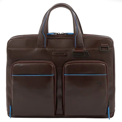 Afbeelding van Piquadro Blue Square Computer Portfolio Briefcase 14&#039;&#039; mahogany Laptoptas
