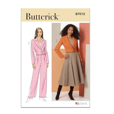 Afbeelding van BUTTERICK Naaipatroon B7012K5 Misses&#039; jas, rok en broek K5 (8 10 12 14 16)