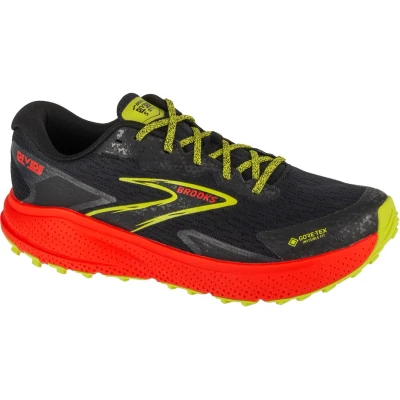 Afbeelding van Brooks Divide 5 GTX Trail hardloopschoenen, Heren, Maat: 45.5, Black cherry lime Polyester