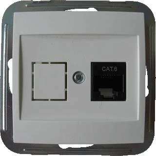 Afbeelding van Honeywell peha badora data wand contactdoos 1 voudig cat6 en cplt 00318651