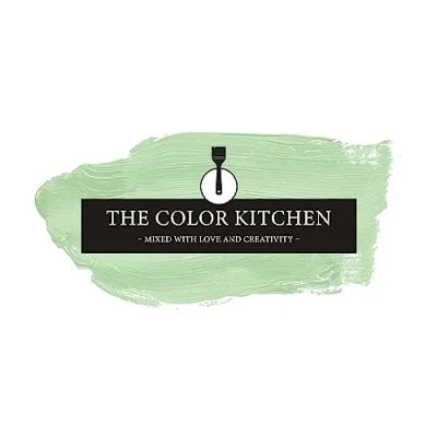 Afbeelding van The Color Kitchen TCK4007 Krachtige muurverf, verfverf voor kleurrijke ruimtes, matte binnenverf in groen, 5 liter dekkende verf