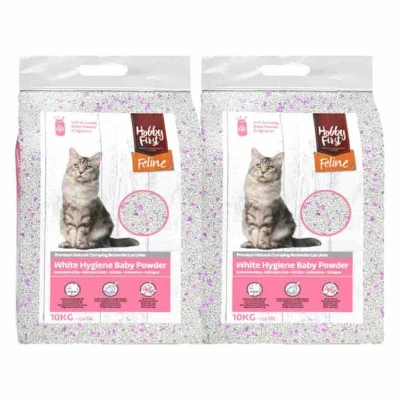 Afbeelding van 2x HobbyFirst Feline White Hygiëne Baby Powder 12 liter