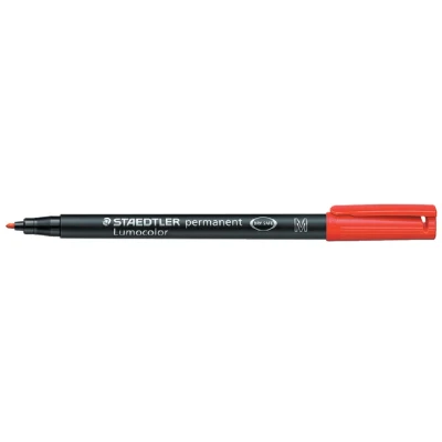 Afbeelding van Staedtler Lumocolor 317, ohp marker, permanent, 1,0 mm, rood marker