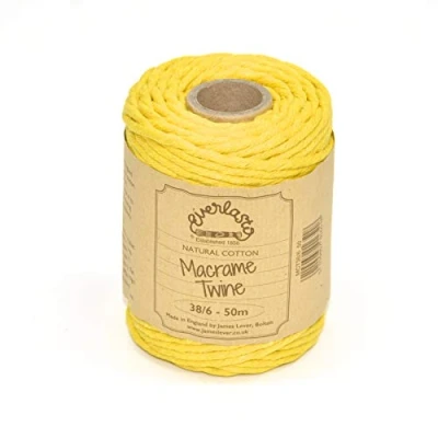 Afbeelding van Everlasto Macramé koord, narcis, 4 mm