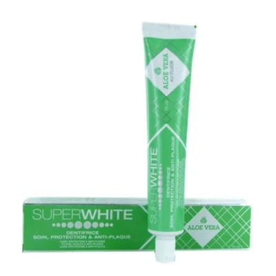 Afbeelding van SUPERWHITE ALOE VERA TANDPASTA 75 ml