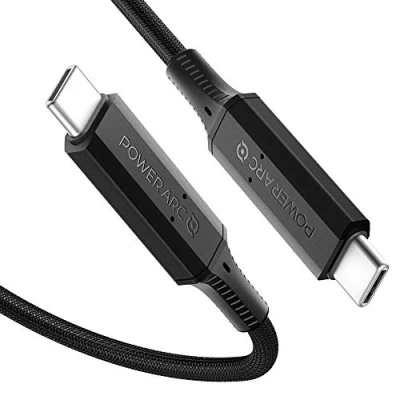 Afbeelding van Spigen PowerArc oplaadkabel USB C naar kabel 100W PD 2.0 oplader QC 3.0 Zwart
