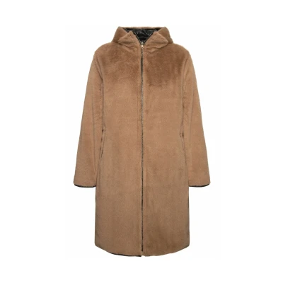 Afbeelding van Ulla Popken Reversible Winterjas, Dames, Maat: 46/48, Black