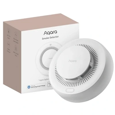Afbeelding van Aqara Rookmelder, vereist Zigbee 3.0 Hub, Rookmelders voor Thuis, 85dB Sirene &amp; LED indicator, Brandalarm met 10 Jaar Batterijduur, Ondersteunt HomeKit, Alexa, Google Home, Matter over Bridge