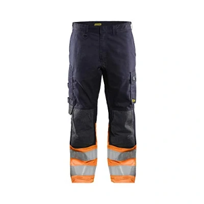 Afbeelding van Blaklader Multinorm inherent werkbroek 1488 1513 Marineblauw/Oranje C54
