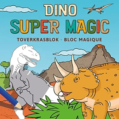 Afbeelding van Uitgeverij deltas toverkrasblok dinosaurussen