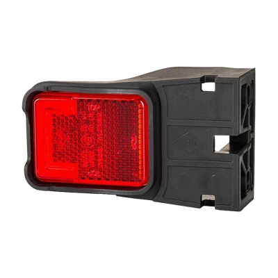Afbeelding van Markeringslamp rood neon en reflector 12V/24V