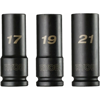 Afbeelding van Ryobi RHDIS3PC 1/2&quot; diepe slagmoerdoppenset 3 stuks 5132006070