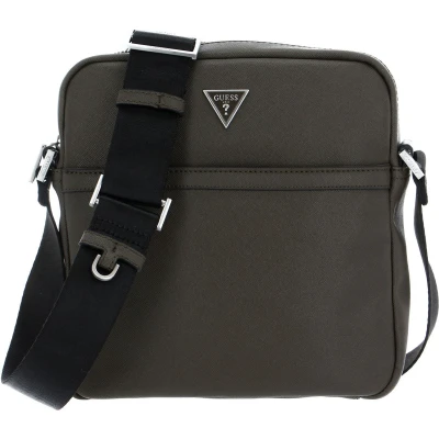 Afbeelding van GUESS Schoudertas Certosa Smart Top Zip Crossbody Flat Taupe Olijfgroen