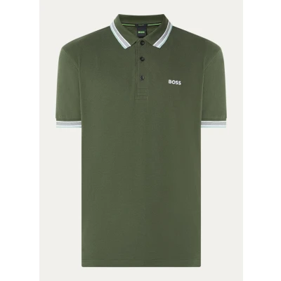 Afbeelding van BOSS Paddy Poloshirt, Heren, Maat: Large, Open green