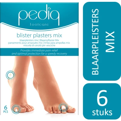 Afbeelding van 3x Pediq Blaarpleisters Mix 6 stuks