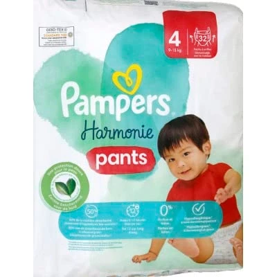 Afbeelding van Pampers Harmonie Pants Maat 4 (9kg 15kg) 32 Luierbroekjes